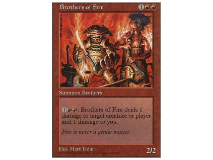 Brothers of Fire (Foil NE, Stav Near Mint)
