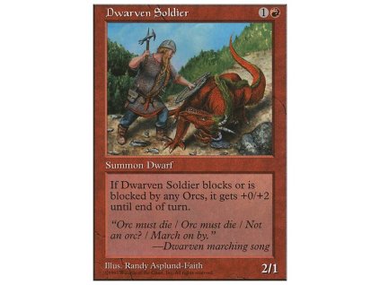 Dwarven Soldier (Foil NE, Stav Near Mint)