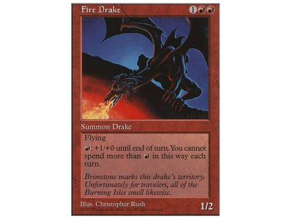 Fire Drake (Foil NE, Stav Near Mint)