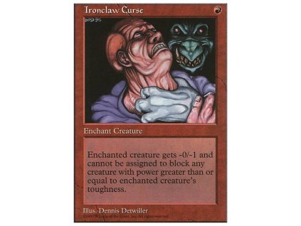 Ironclaw Curse (Foil NE, Stav Near Mint)