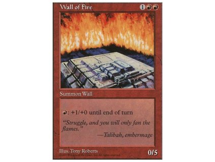 Wall of Fire (Foil NE, Stav Near Mint)