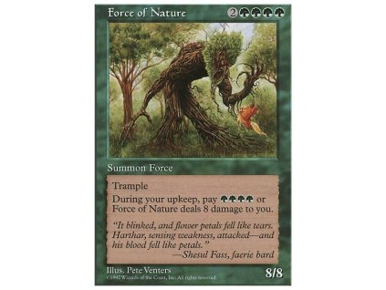 Force of Nature (Foil NE, Stav Near Mint)