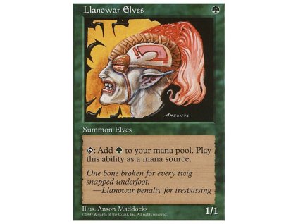 Llanowar Elves (Foil NE, Stav Near Mint)