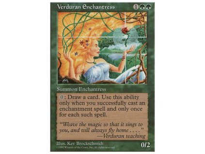 Verduran Enchantress (Foil NE, Stav Played)