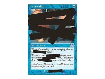 Censorship