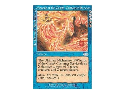 The Ultimate Nightmare of Wizards of the Coast® Customer Service - SP (Foil NE, Stav Light Played)