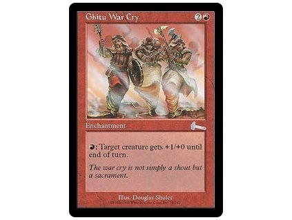 Ghitu War Cry (Foil NE, Stav Near Mint)