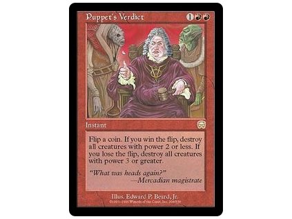 Puppet's Verdict (Foil NE, Stav Light Played)