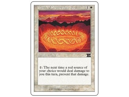 Circle of Protection: Red (Foil NE, Stav Near Mint)