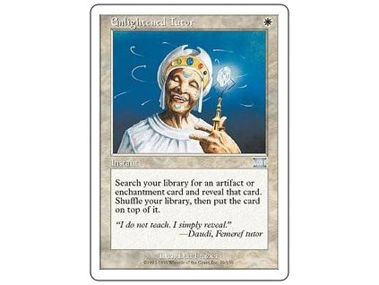 Enlightened Tutor (Foil NE, Stav Light Played)