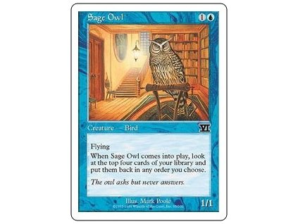 Sage Owl (Foil NE, Stav Near Mint)