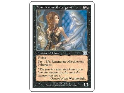 Mischievous Poltergeist (Foil NE, Stav Near Mint)