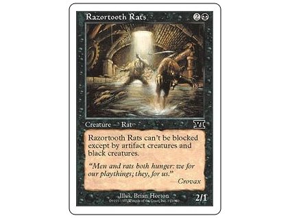 Razortooth Rats (Foil NE, Stav Near Mint)