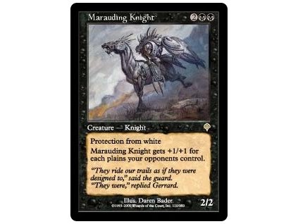 Marauding Knight (Foil NE, Stav Light Played)