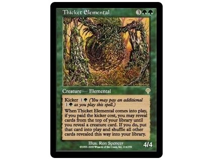 Thicket Elemental (Foil NE, Stav Light Played)