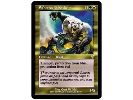 Sabertooth Nishoba - NON ENG FRA SP (Foil NE, Stav Light Played)