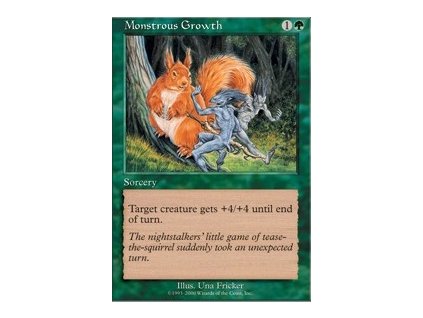 Monstrous Growth (Foil NE, Stav Near Mint)