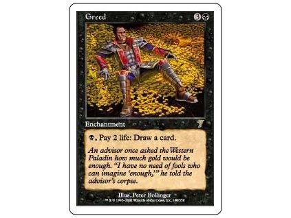 Greed (Foil NE, Stav Near Mint)