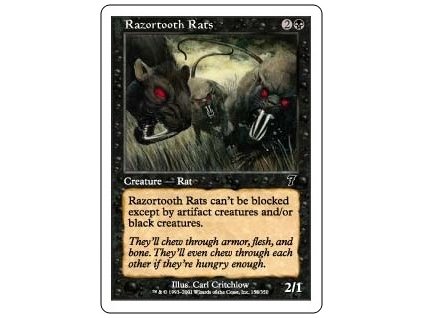 Razortooth Rats (Foil NE, Stav Near Mint)
