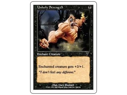 Unholy Strength (Foil NE, Stav Near Mint)