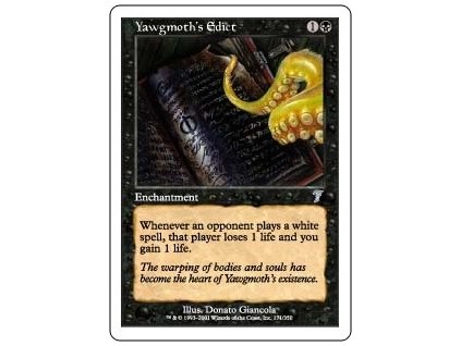 Yawgmoth's Edict (Foil NE, Stav Near Mint)