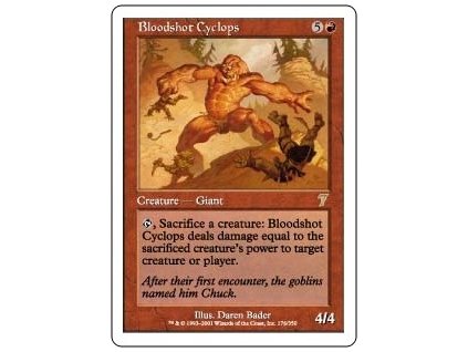 Bloodshot Cyclops (Foil NE, Stav Near Mint)