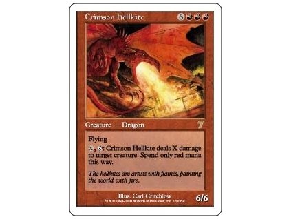 Crimson Hellkite (Foil NE, Stav Near Mint)