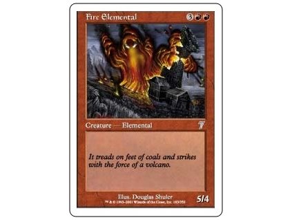 Fire Elemental (Foil NE, Stav Near Mint)
