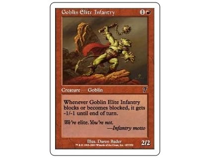 Goblin Elite Infantry (Foil NE, Stav Near Mint)