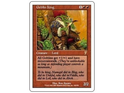 Goblin King (Foil NE, Stav Light Played)