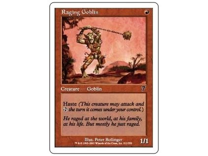 Raging Goblin (Foil NE, Stav Near Mint)