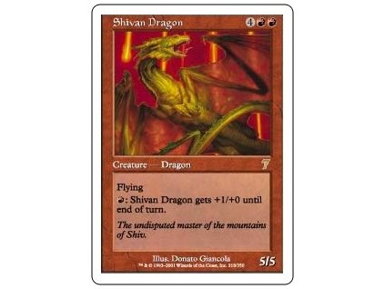 Shivan Dragon (Foil NE, Stav Near Mint)