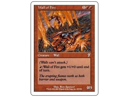 Wall of Fire (Foil NE, Stav Near Mint)