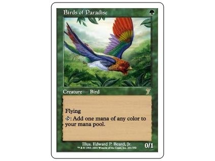Birds of Paradise (Foil NE, Stav Near Mint)