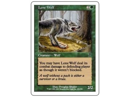 Lone Wolf (Foil NE, Stav Near Mint)