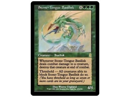 Stone-Tongue Basilisk (Foil NE, Stav Light Played)