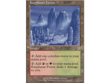 Karplusan Forest (Foil NE, Stav Near Mint)
