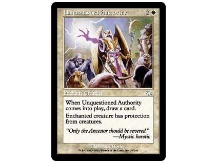 Unquestioned Authority