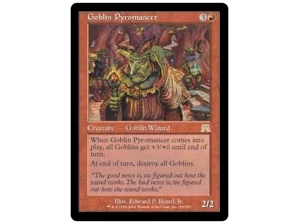 Goblin Pyromancer (Foil NE, Stav Light Played)