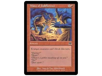 Wave of Indifference (Foil NE, Stav Near Mint)