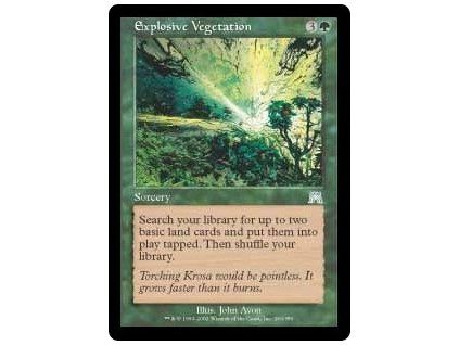 Explosive Vegetation