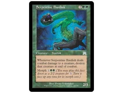Serpentine Basilisk (Foil NE, Stav Near Mint)