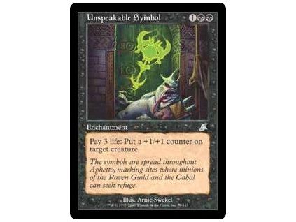 Unspeakable Symbol