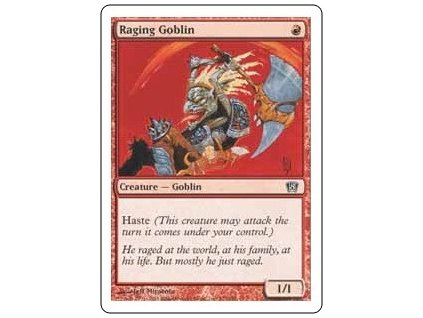 Raging Goblin (Foil NE, Stav Near Mint)