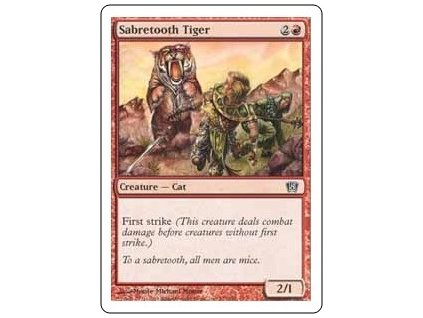 Sabretooth Tiger (Foil NE, Stav Near Mint)