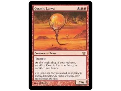 Cosmic Larva (Foil NE, Stav Light Played)