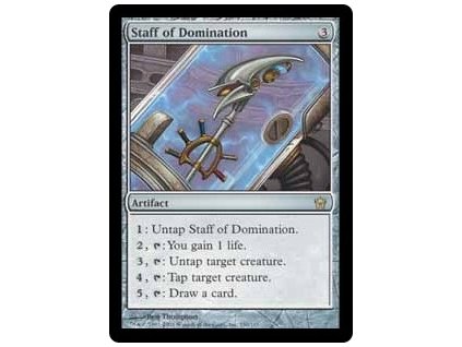 Staff of Domination - NON ENG GER SP (Foil NE, Stav Light Played)