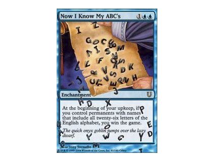 Now I Know My ABC's