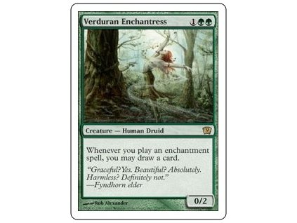 Verduran Enchantress (Foil NE, Stav Light Played)