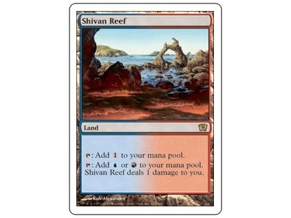 Shivan Reef (Foil NE, Stav Light Played)